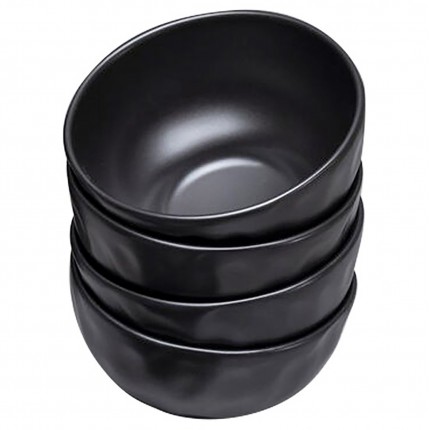 Bowl Organic Black Ø15cm (4/Set) Kare Design