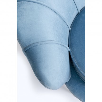 Sofa Water Lily 2-Zits Blauw fluweel Goud Kare Design