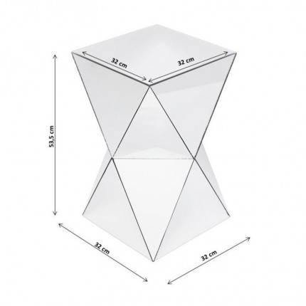 Side Table Luxury Triangle Kare Design