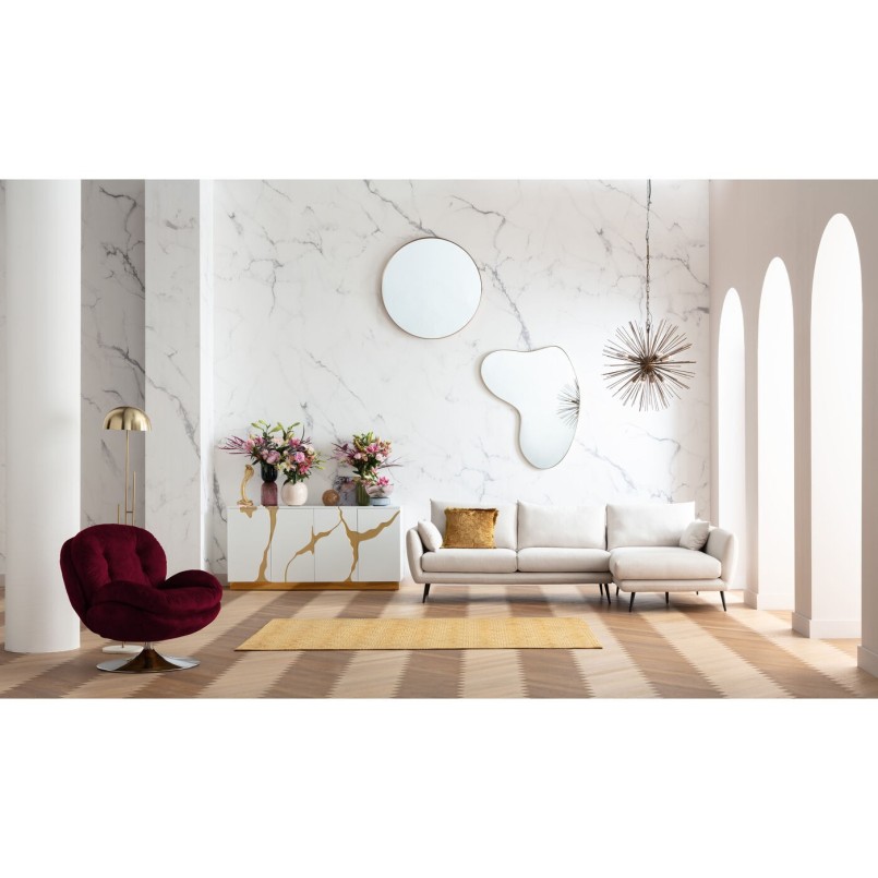 Fauteuil pivotant Cosy berry Kare Design