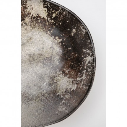Plate Deep Savannah Brown/Grey Matt Ø20cm (4/set) Kare Design