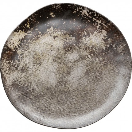 Plate Savannah Brown/Grey Matt Ø20cm (4/set) Kare Design