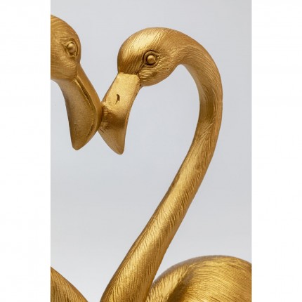 Deco Flamingo Love Gold 39cm Kare Design