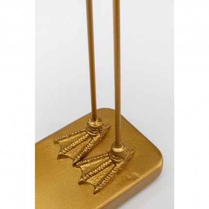 Decoratie gouden flamingo hart koppel 39cm Kare Design