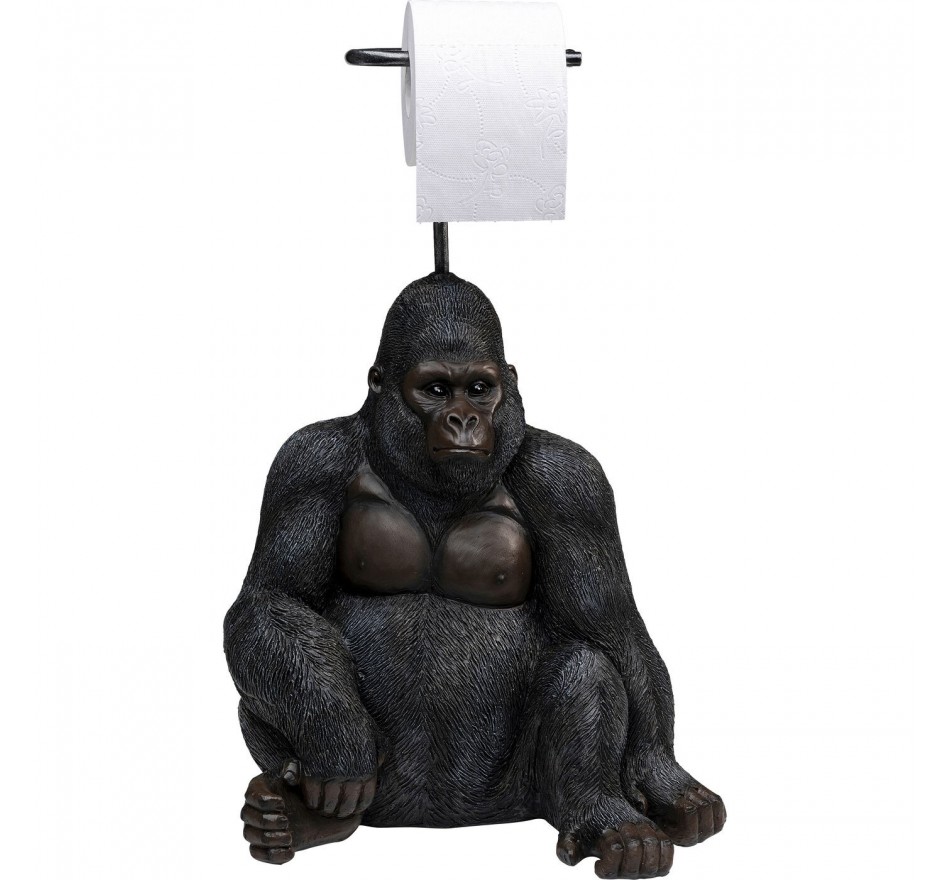 Toiletrolhouder Zittende Aap Gorilla 51cm Kare Design