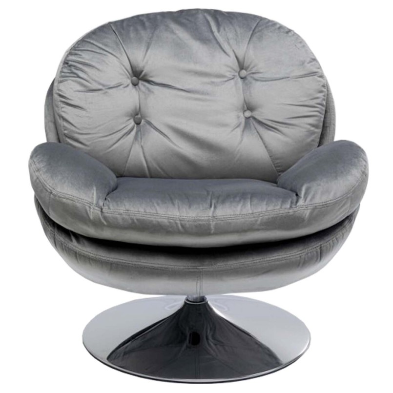 Fauteuil pivotant Cosy gris Kare Design