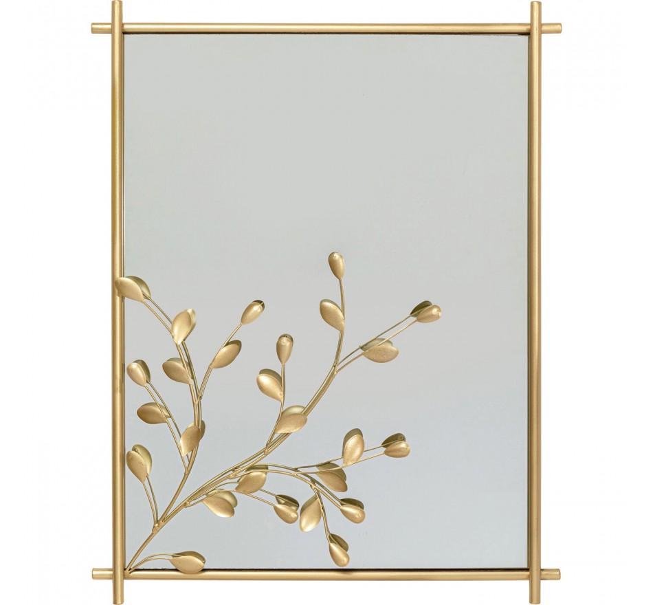 Miroir mural Leafline doré 66x85cm