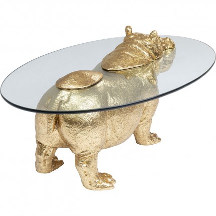 Salontafel Nijlpaard goud Kare Design