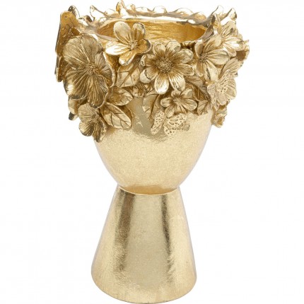 Vaas Gouden bloemenkroon 30cm Kare Design