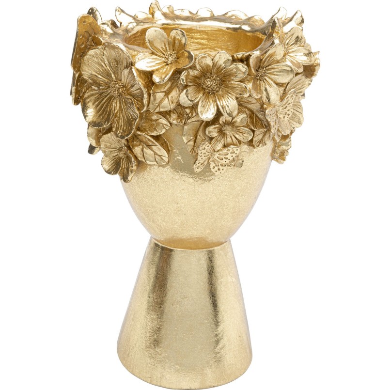 Vase décoratif Flowercrown doré 20cm