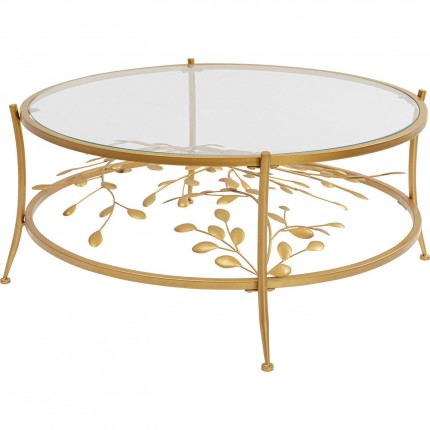 Coffee Table Leafline Gold Ø88cm Kare Design