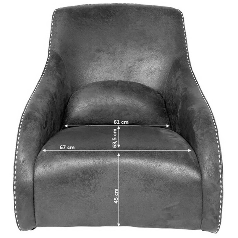 Fauteuil Swing Ritmo Vintage Gris Kare Design
