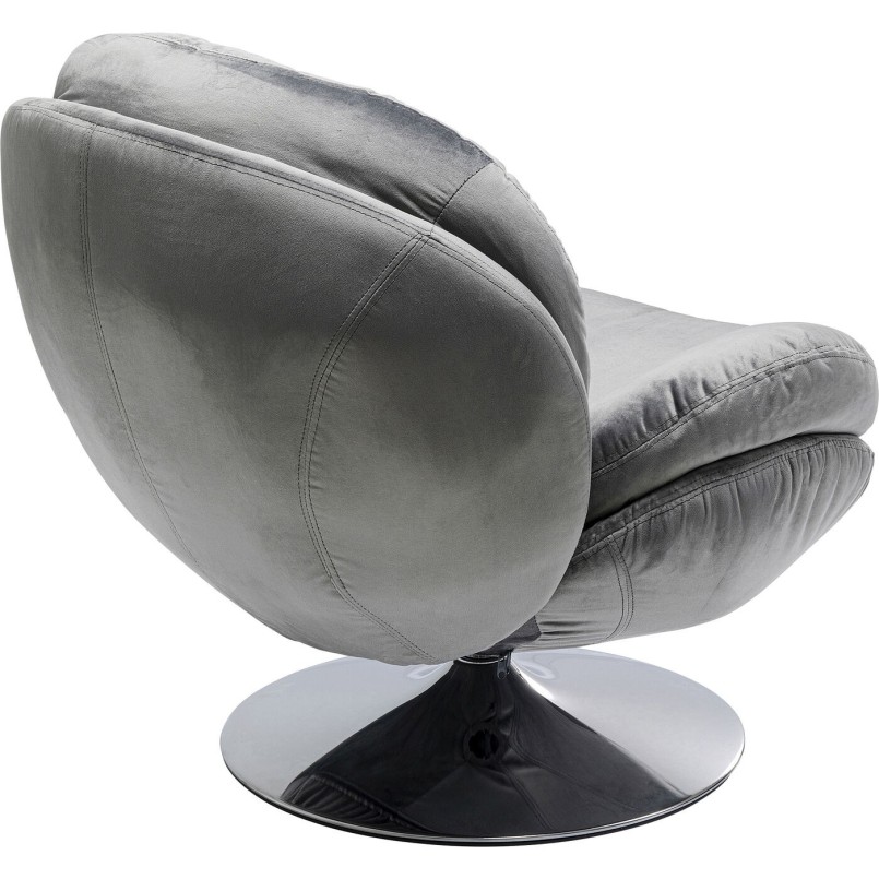 Fauteuil pivotant Cosy gris Kare Design