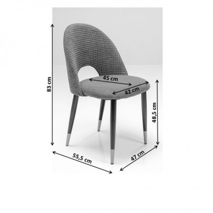 Chair Iris Velvet Green Kare Design