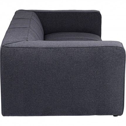 Sofa Cubetto 3-Zits donkergrijs 220cm Kare Design