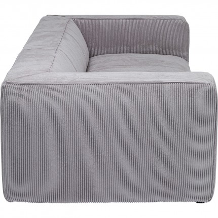 Sofa Cubetto Cord 3 Seater Light Grey 220cm Kare Design