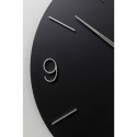 Horloge murale Oscar noir Ø60