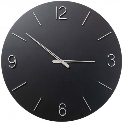 Wall Clock Oscar Black 60cm Kare Design
