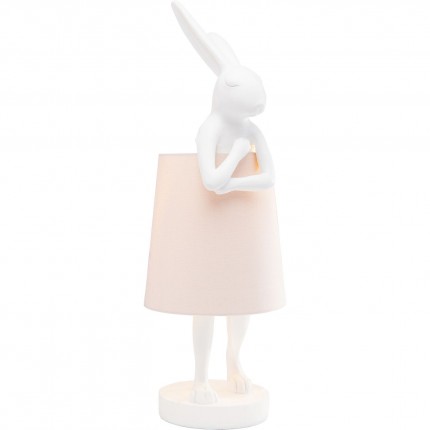 Tafellamp Animal Konijn Wit/Roos 50cm Kare Design