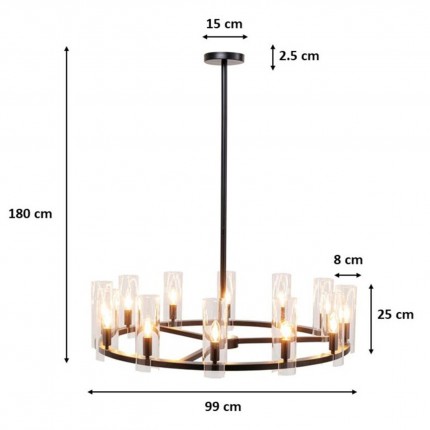 Pendant Lamp Candel Crown Kare Design