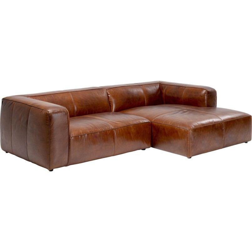 Canapé d'angle en cuir Cubetto Kare Design