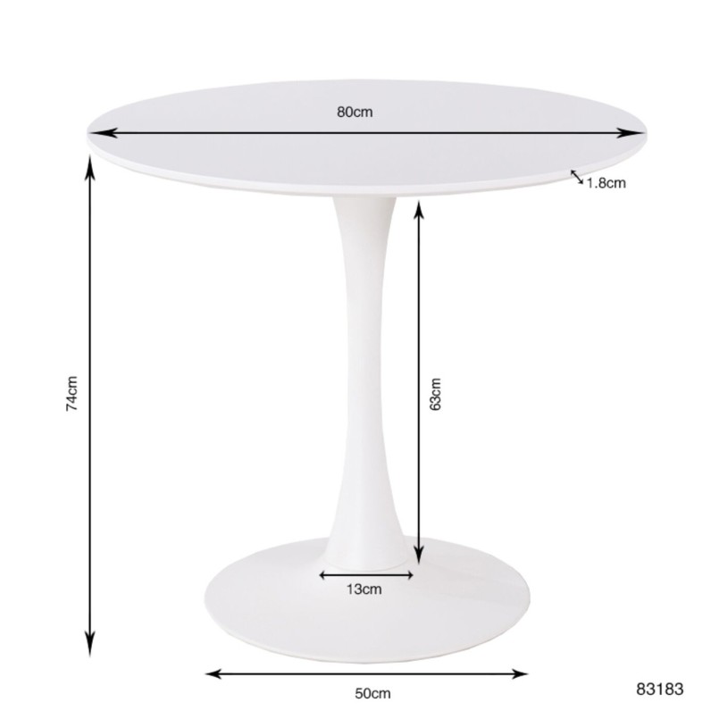Table Schickeria 80cm Kare Design