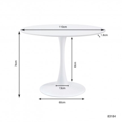 Table Schickeria Ø110cm Kare Design