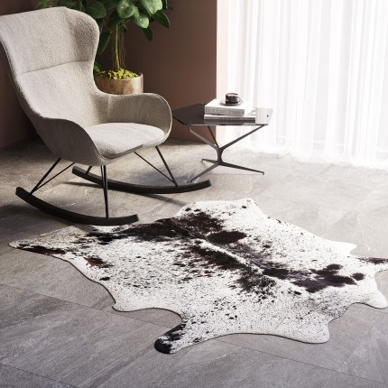 Carpet Hide Black White Kare Design
