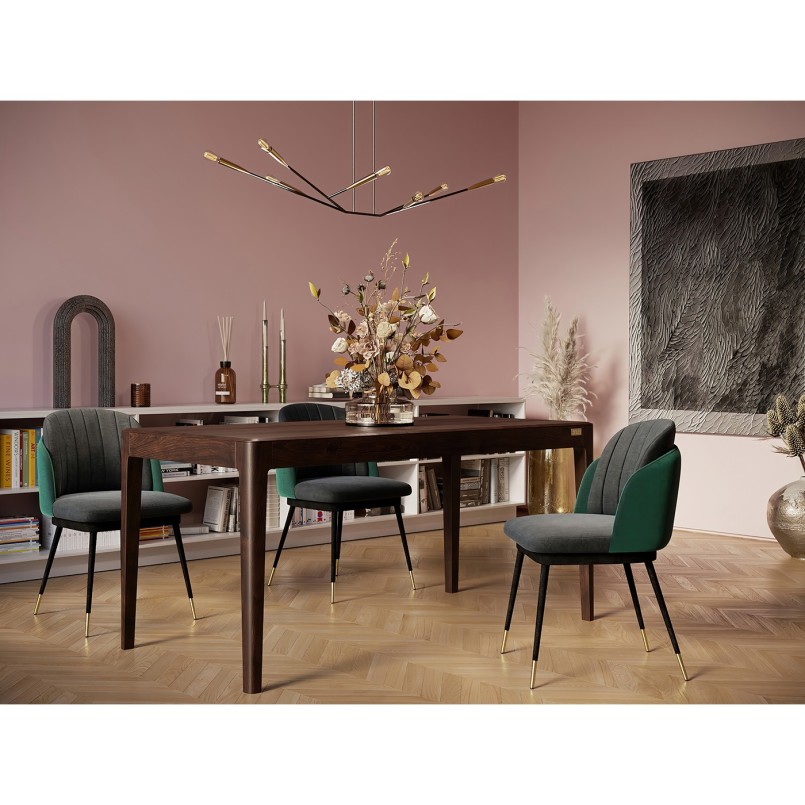 Table Brooklyn walnut 160x80cm Kare Design