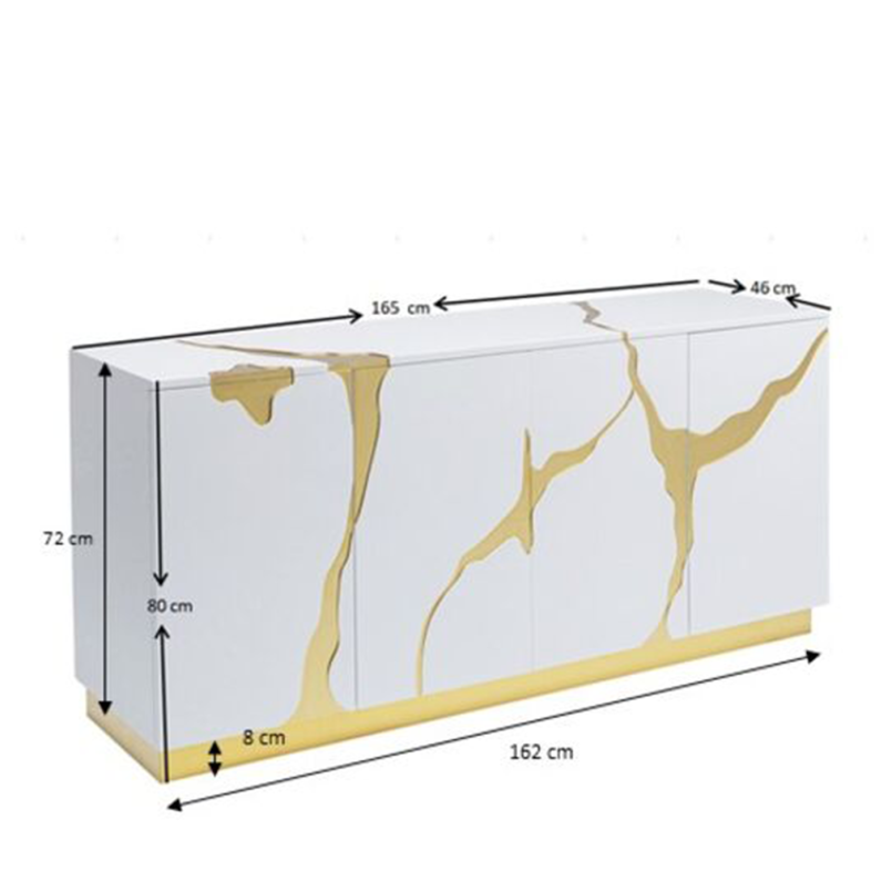 Buffet Cracked 165x80cm Kare Design