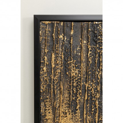 Framed Painting Abstract Black 80x120cm Kare Design