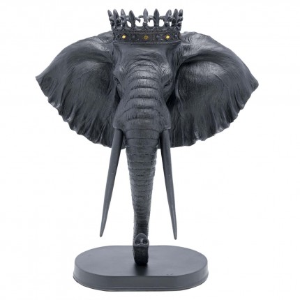 Deco Elephant Royal Black 57cm Kare Design