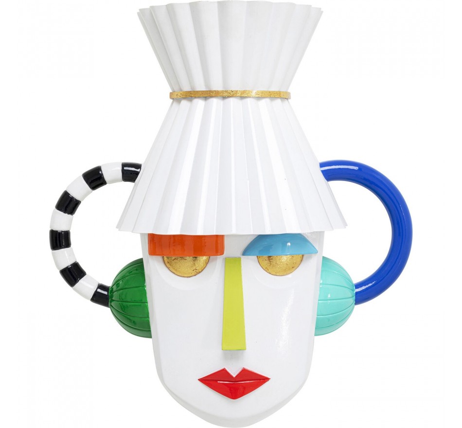 Wall decoration Head Mesquerade White Kare Design