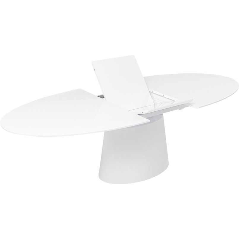 Table à rallonges Benvenuto blanche Kare Design