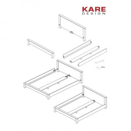 Bed Puro hoog Kare Design