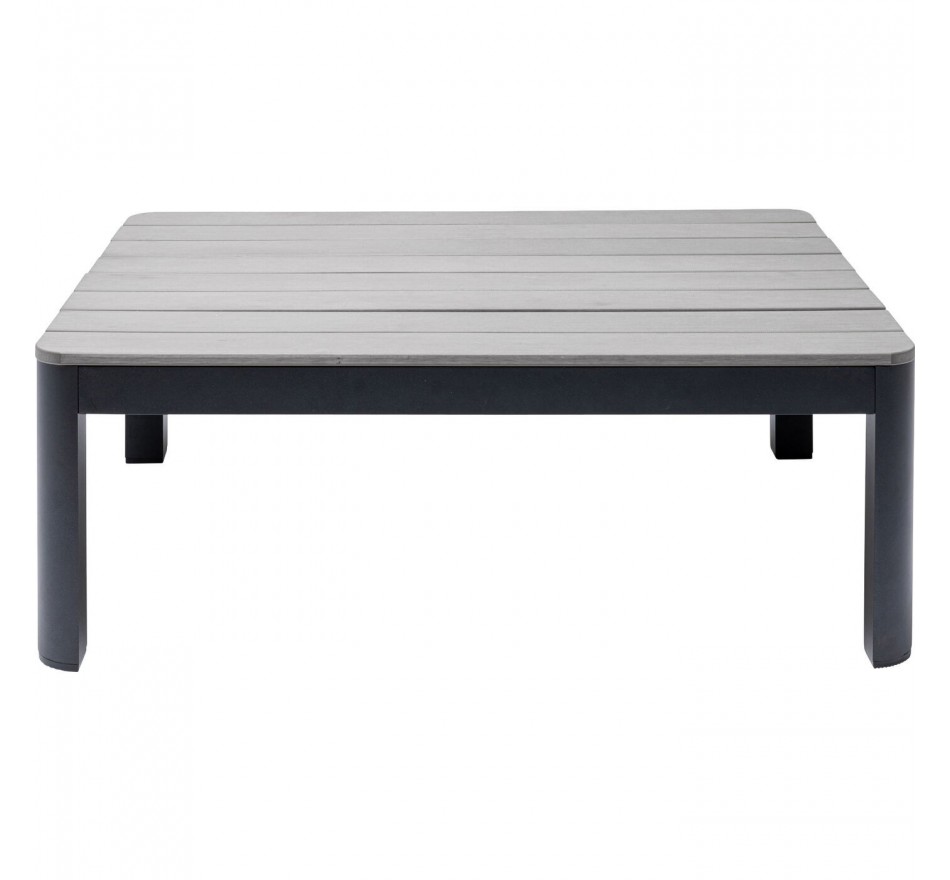 Coffee Table Holiday Kare Design, Black Aluminum Outdoor End Table