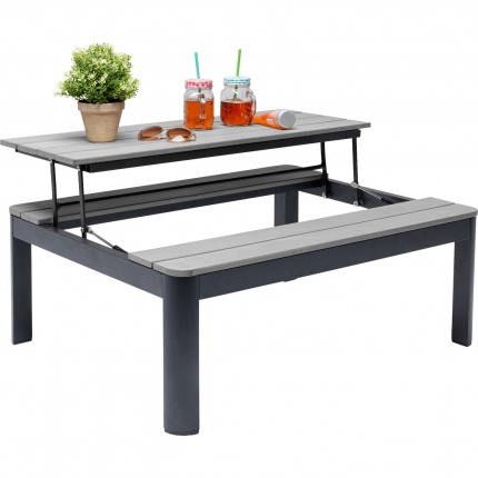 Multifunctionele Tuin Salontafel Happy Day grijs Kare Design