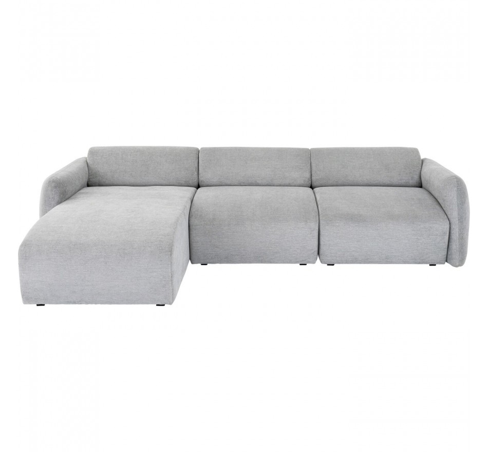 Canapé d angle Lucca gris gauche 255cm