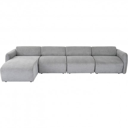 Canapé d angle Lucca gris gauche 331cm