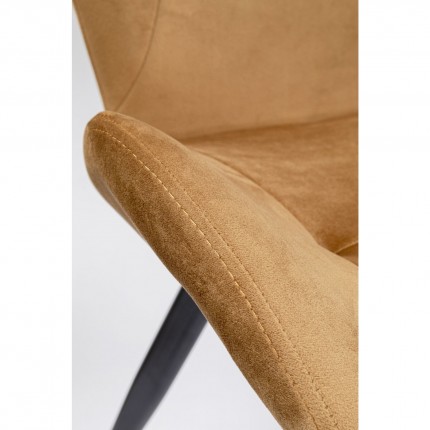 Chair Viva velvet brown Kare Design
