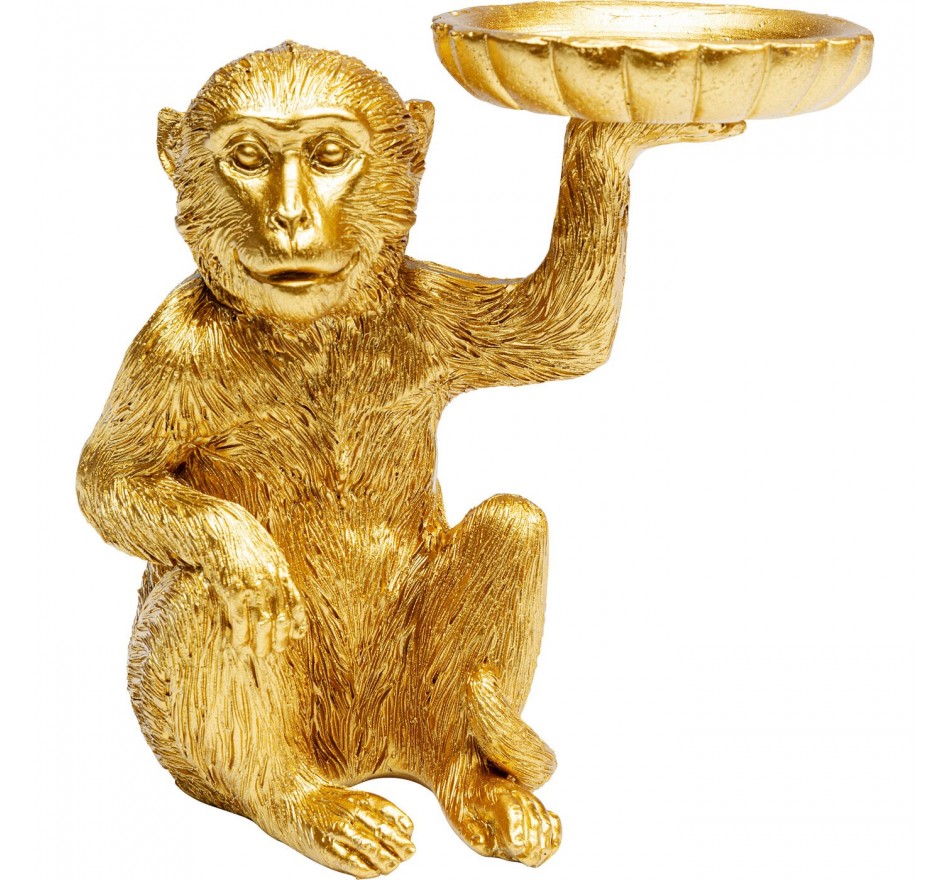 Theelicht Houder aap goud Kare Design