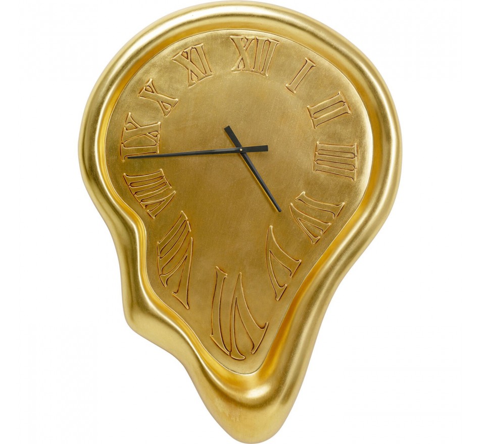 Wandklok Big Drop Goud 92x127cm Kare Design