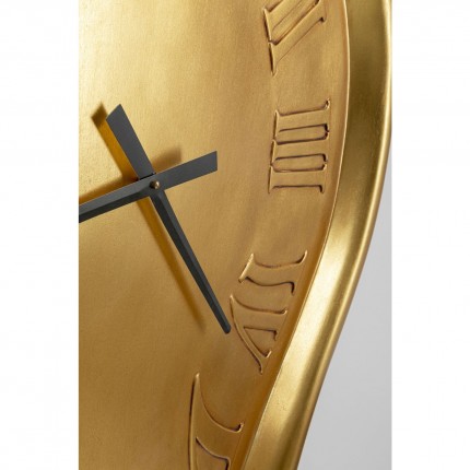 Wall Clock Big Drop Gold 92x127cm Kare Design