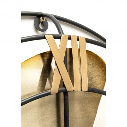 Wandklok propeller gouden Ø62cm Kare Design