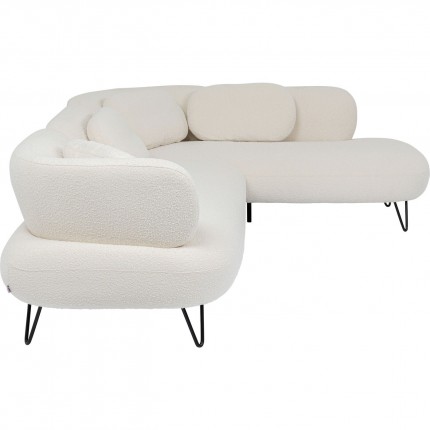 Corner Sofa Peppo cream right Kare Design