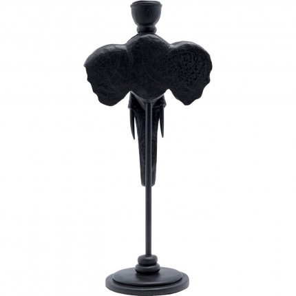 Candle Holder Elephant Head Black 36cm Kare Design