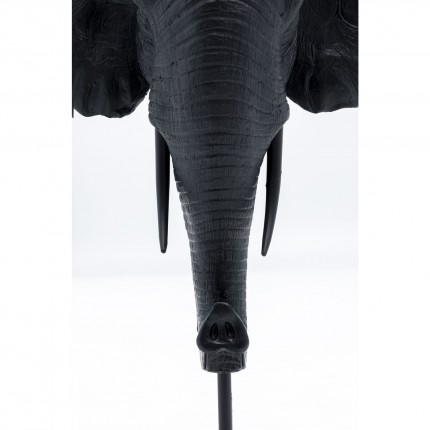 Kaarshouder Olifantenkop Zwart 49cm Kare Design