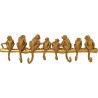 Portemanteau mural singes dorés 70cm Kare Design