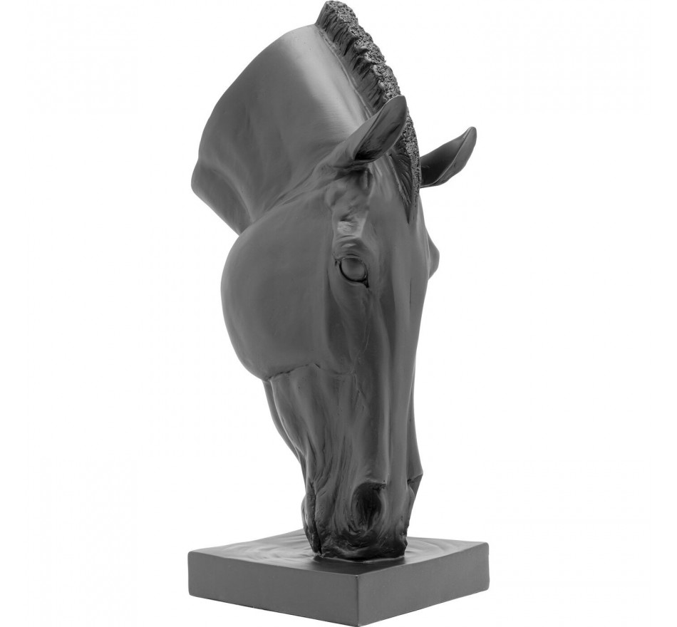 Spreek uit verkoper zegen Zwarte polyresin paardenhoofd decoratie - Kare Design
