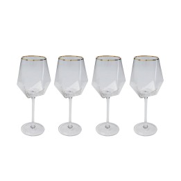 Verres à vin Diamond doré set de 6 Kare Design